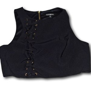 Express Crop Top Black New Without Tags